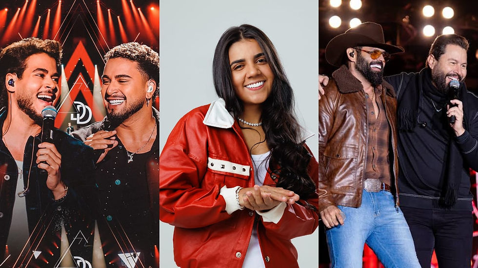 Danilo & Davi, Yasmin Santos e Diego & Arnaldo são atrações da FASBRA 2026, de 11 a 14 de junho em Santa Branca