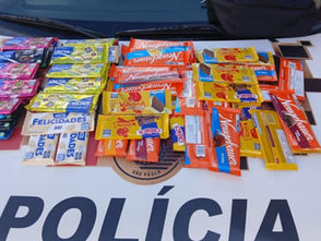 Homem é preso após furtar dezenas de chocolates no Centro de Caçapava
