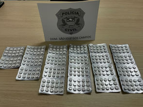 Polícia Civil apreende mais de 300 comprimidos de anfetamina na zona leste de São José dos Campos