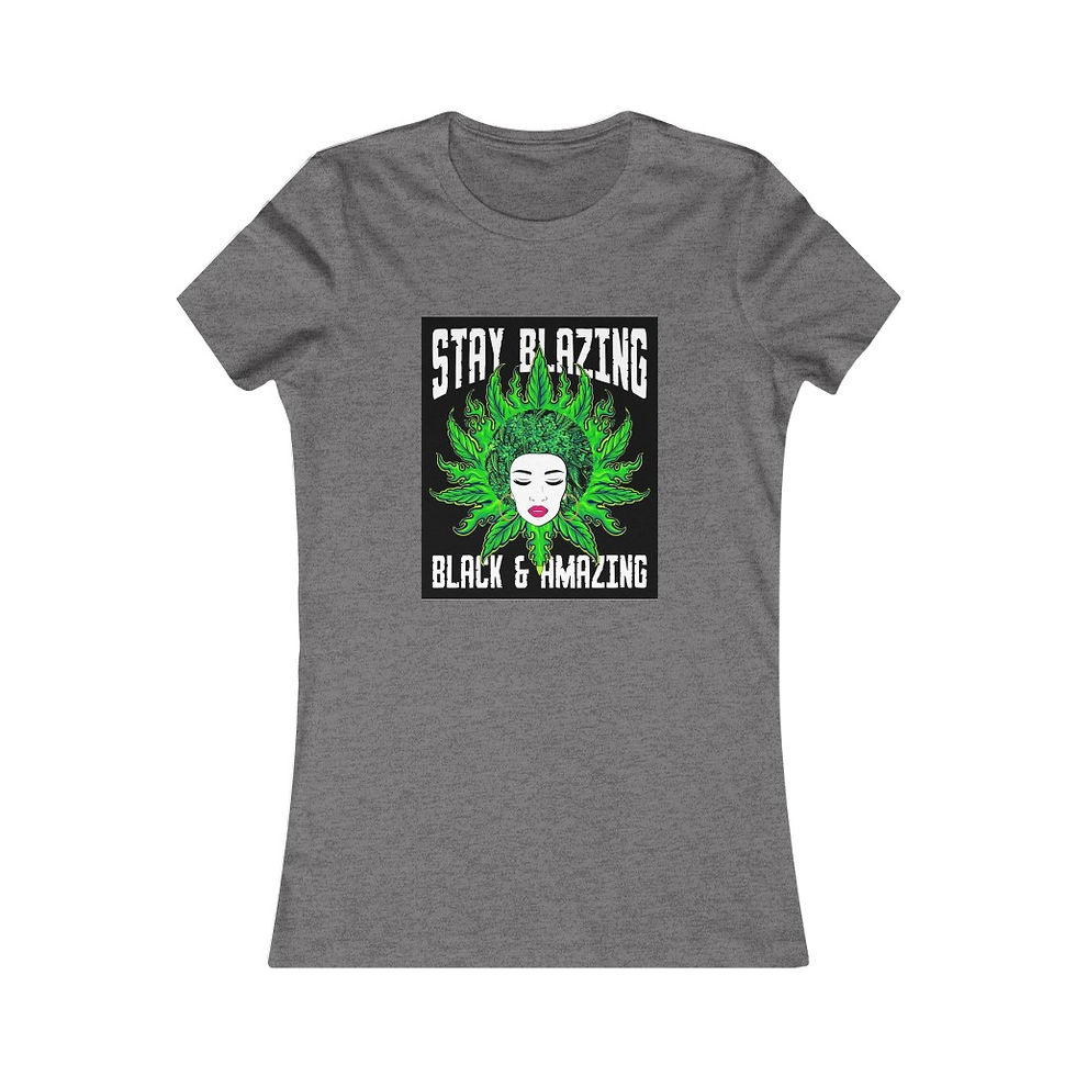 Thumbnail: Stay Blazing Black & Amazing ! Fitted Tee
