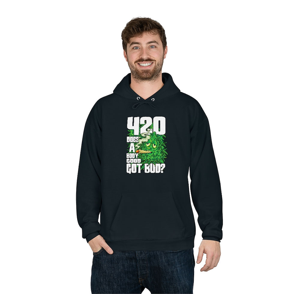 Thumbnail: 420 Does A Body Good ' Got Bud" ...'Unisex EcoSmart® Pullover Hoodie Sweatshirt 