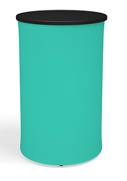 Inflatable round display counter