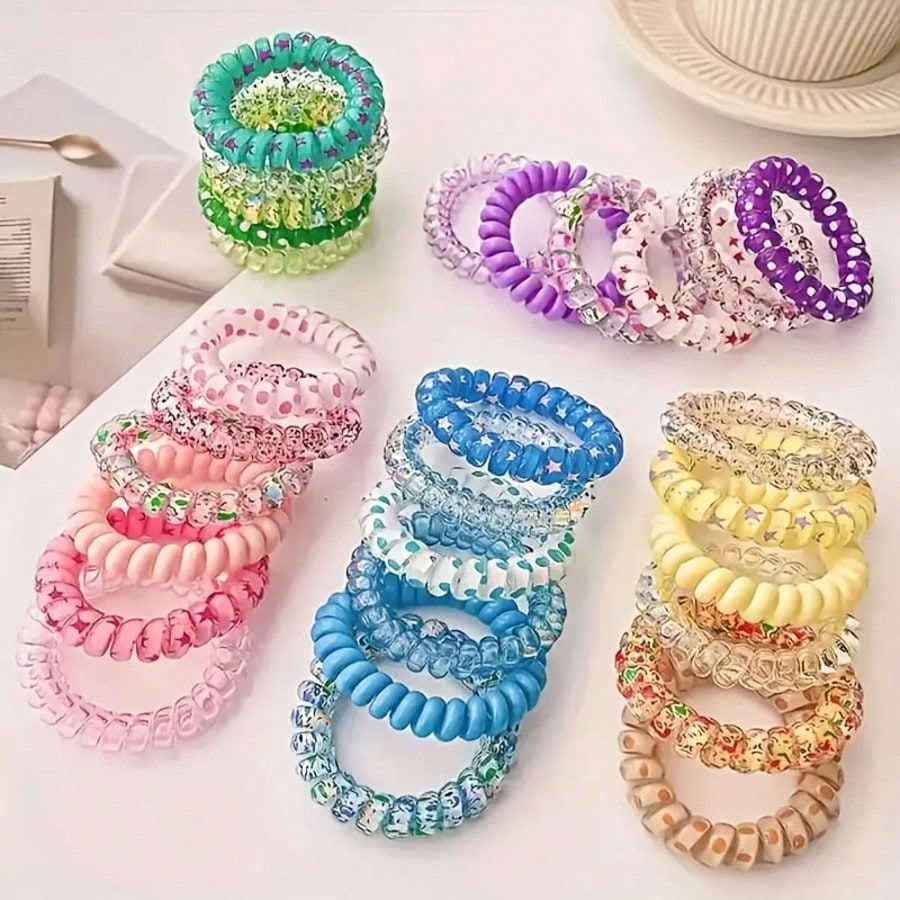 6pcs Coil Hair Ties