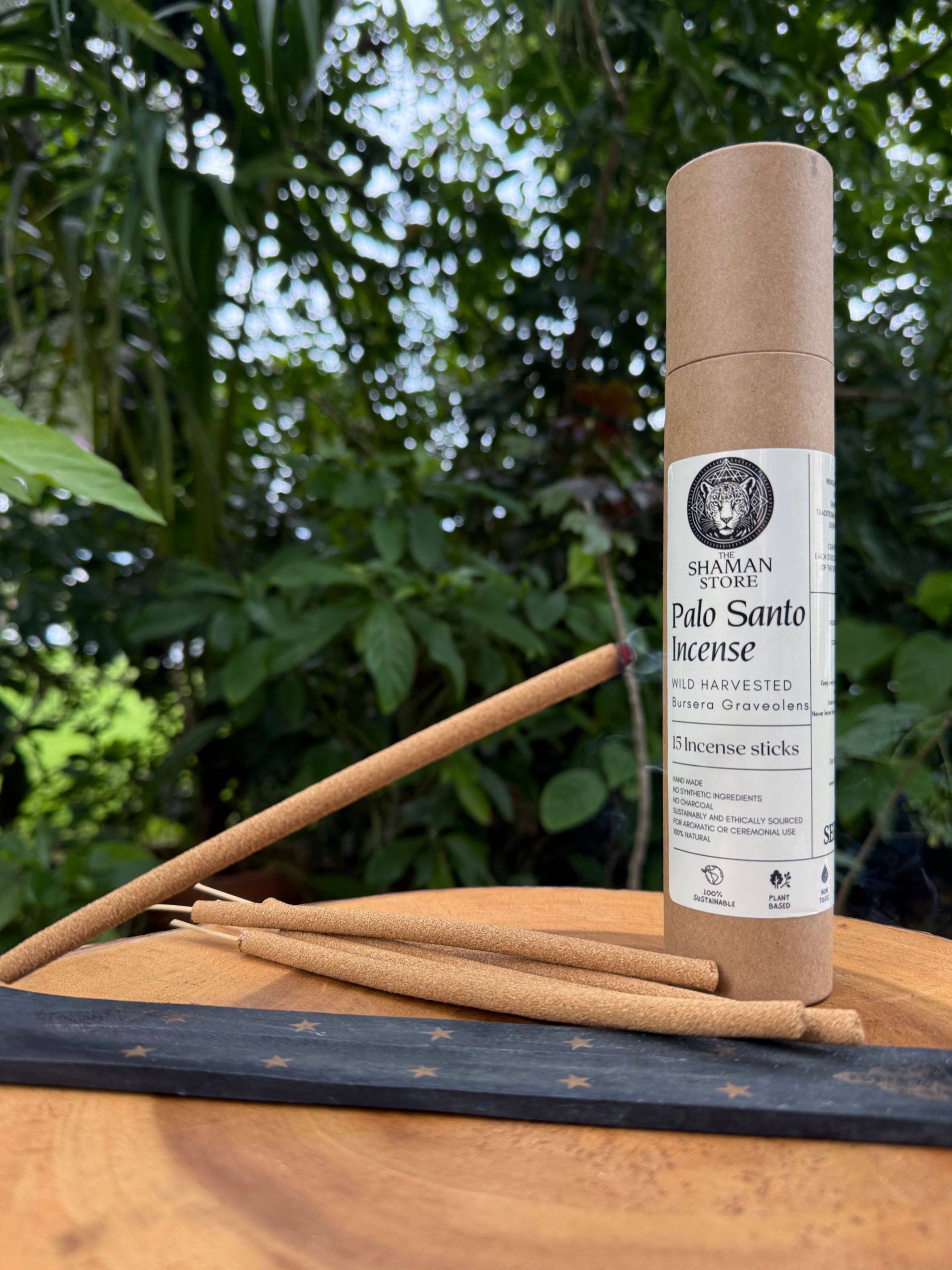 Wild-harvested Palo Santo incense sticks 15 pack wild harvested bursar graveolens burning
