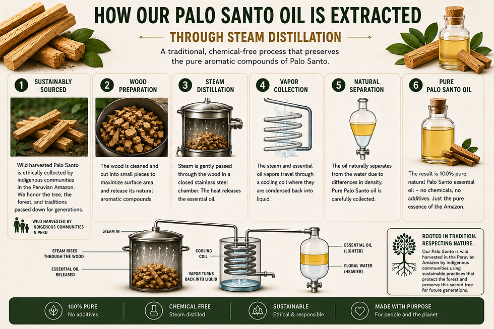 Thumbnail: Palo Santo Essential Oil Roller - Wild Harvested - Organic Jojoba | 10 ml