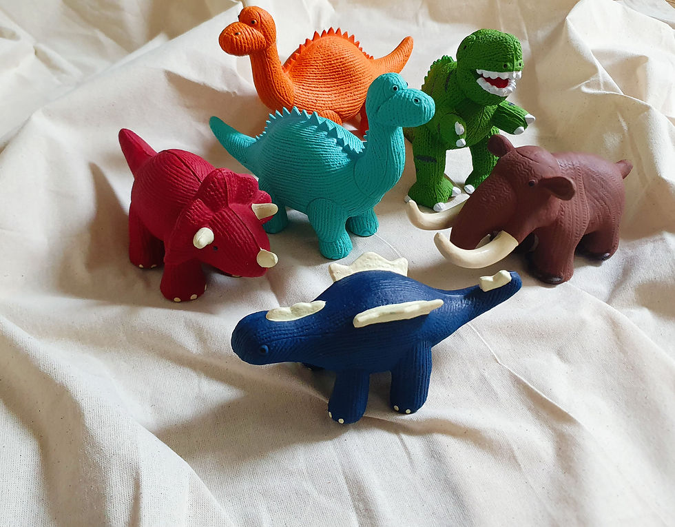 Thumbnail: Stegosaurus Toy/Bath Toy/Teether - Blue