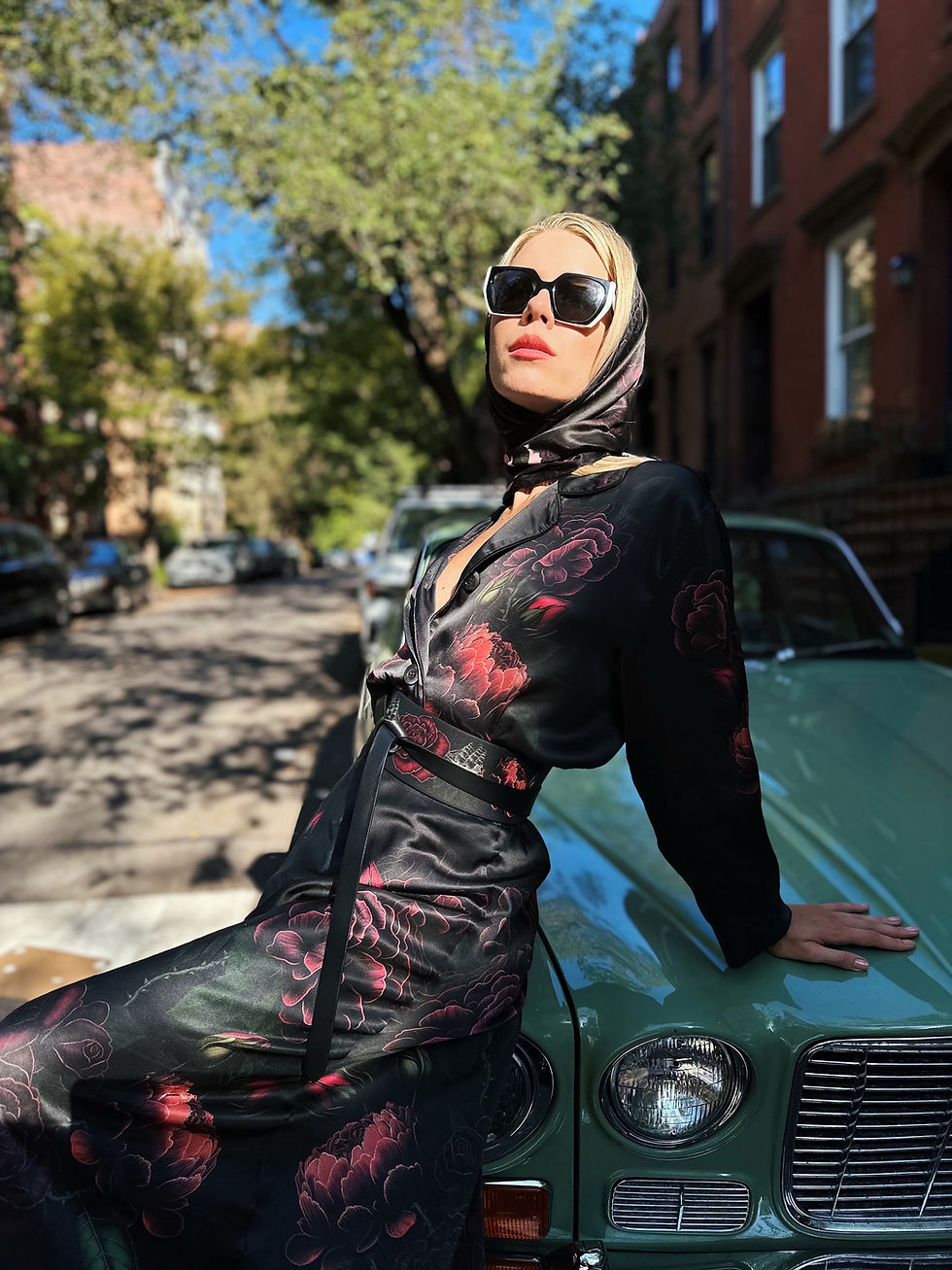 Thumbnail: Róisín Dubh Dearg Silk Satin Shirt