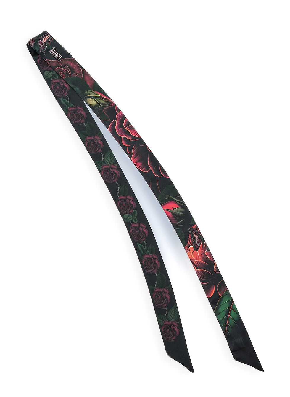 Thumbnail: Róisín Dubh Dearg Silk Ribbon Scarf