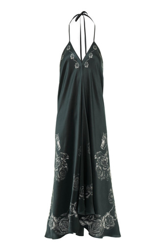 Risn Dubh Silk Halter Dress | adach by Sara O'Neill Risn Dubh Silk Halter Dress | adach by Sara O'Neill