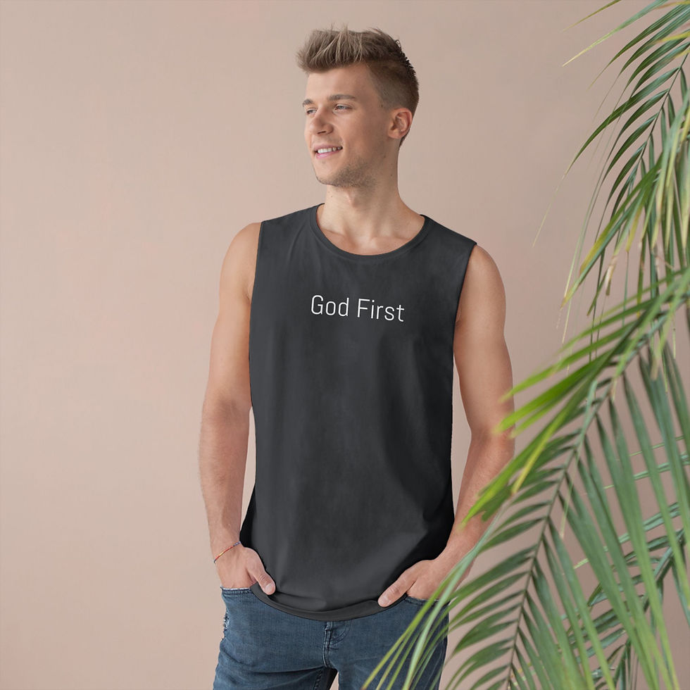Thumbnail: God First Tank unisex