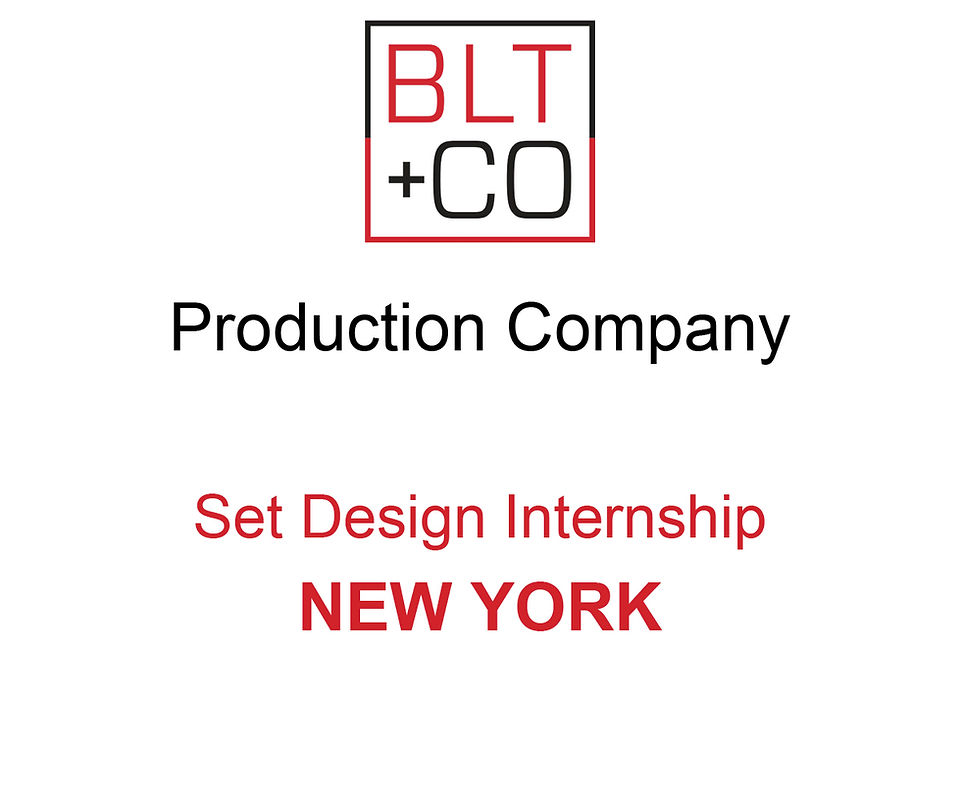Set Design Internship new York