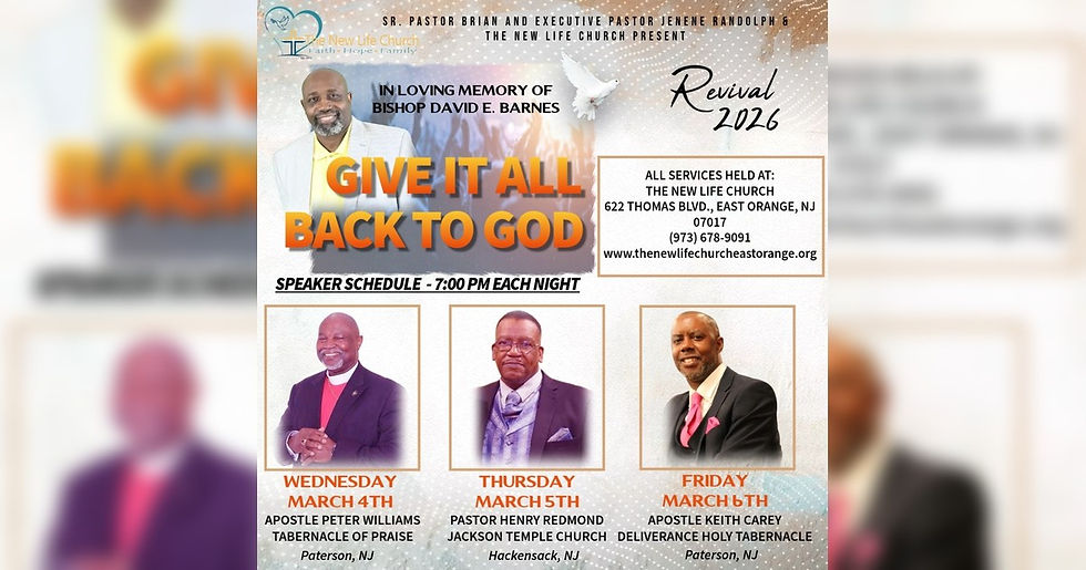 "Give It All Back To God" Revival 2026