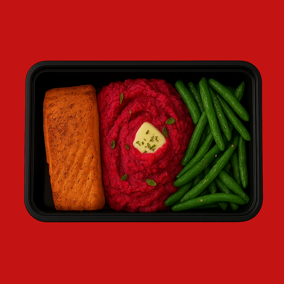Salmon Beet Mash