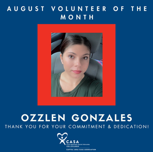  Volunteer of the Month August 2025