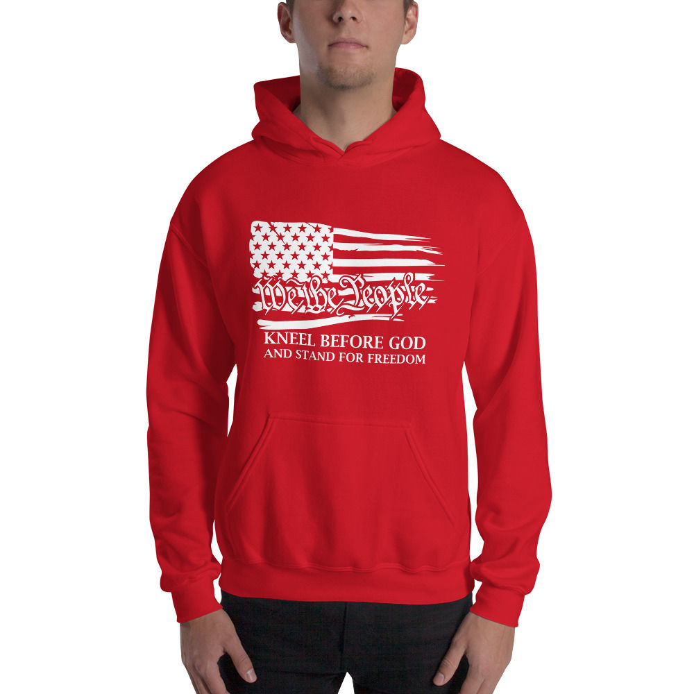 WE THE PEOPLE HOODIE - WHITE PRINT (Available in 11 Colors)