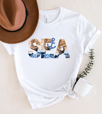 T-shirt of Sailing trough words collection