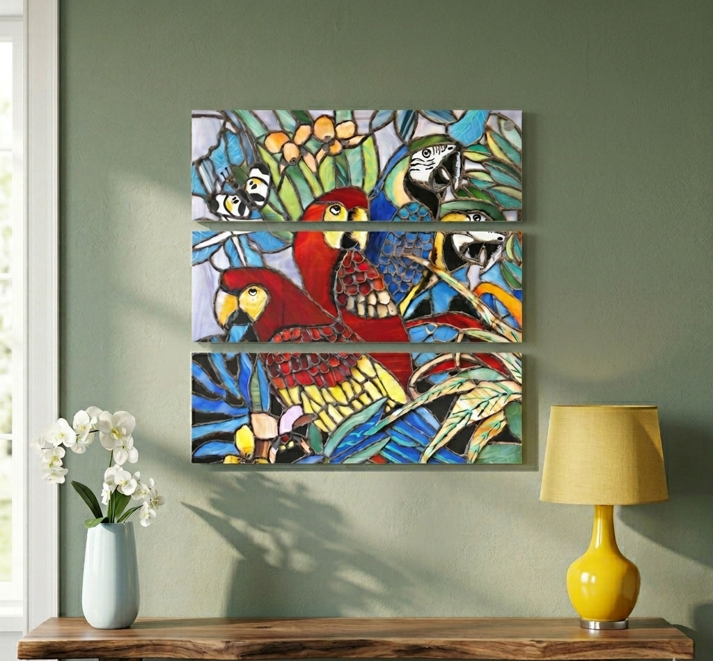 Tropical Harmony - Premium Acrylic Triptych