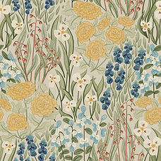 hand-drawn floral pattern featuring plants and flowers native to north america by WanderingModa