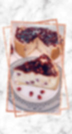 Pomegranate Cheesecake 9"