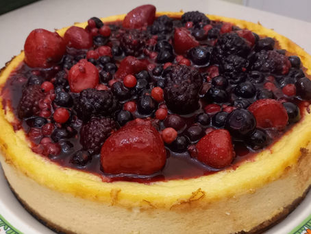 cheesecake de frutos vermelhos