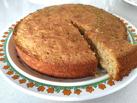 bolo de lima e polenta