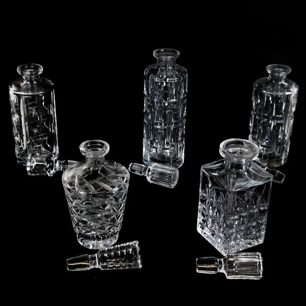 Thumbnail: Group of Crystal & Glass Decanters (5)