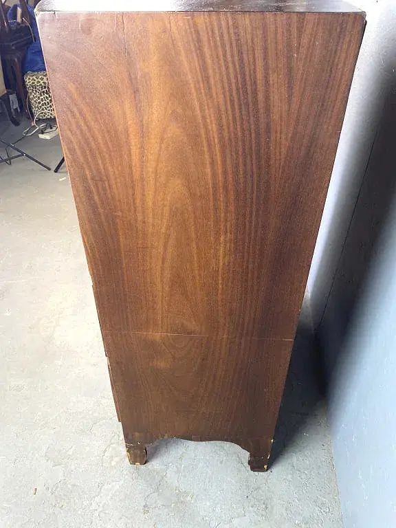 Thumbnail: 19th C. English Mahogany Bow Front Chest
