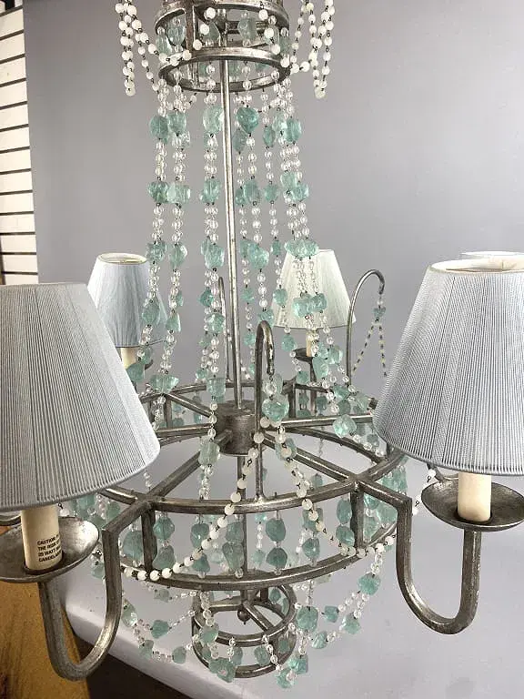Thumbnail: 6 Arm Chandelier w/ Rock Crystals