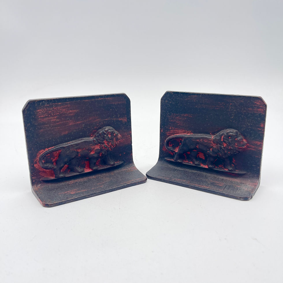 Thumbnail: Cast Iron Bookends with Lions