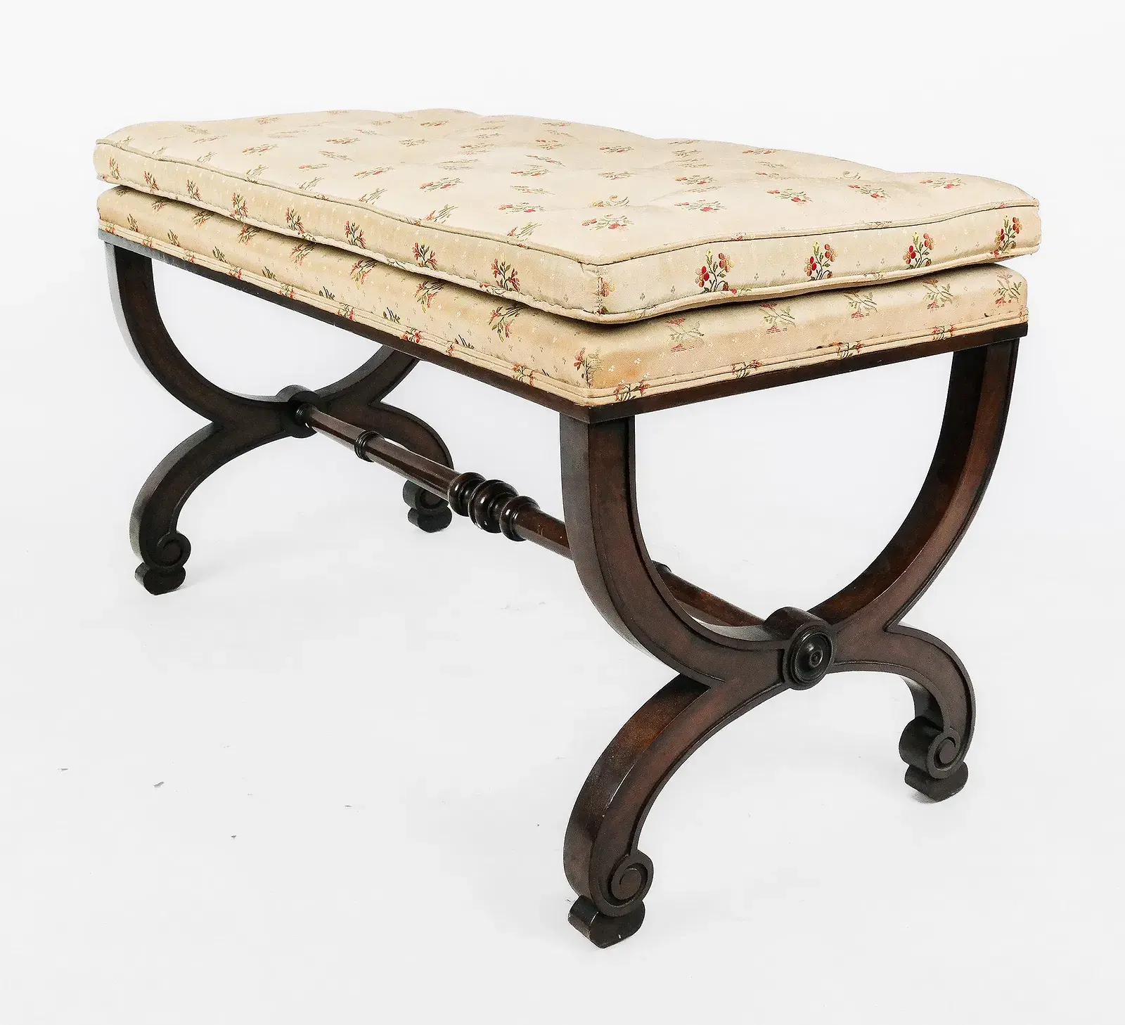 Regency Button-Tufted Bench
