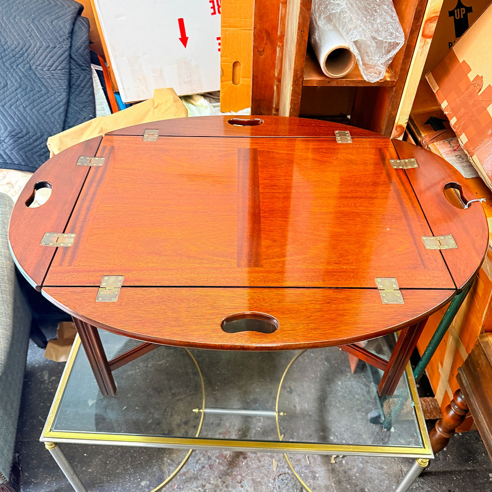 Thumbnail: Mahogany Butler’s Tray on Stand Coffee Table