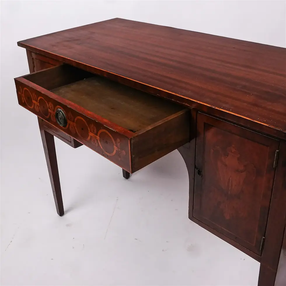 Thumbnail: Italian Neoclassical Inlaid Mahogany Writing Desk