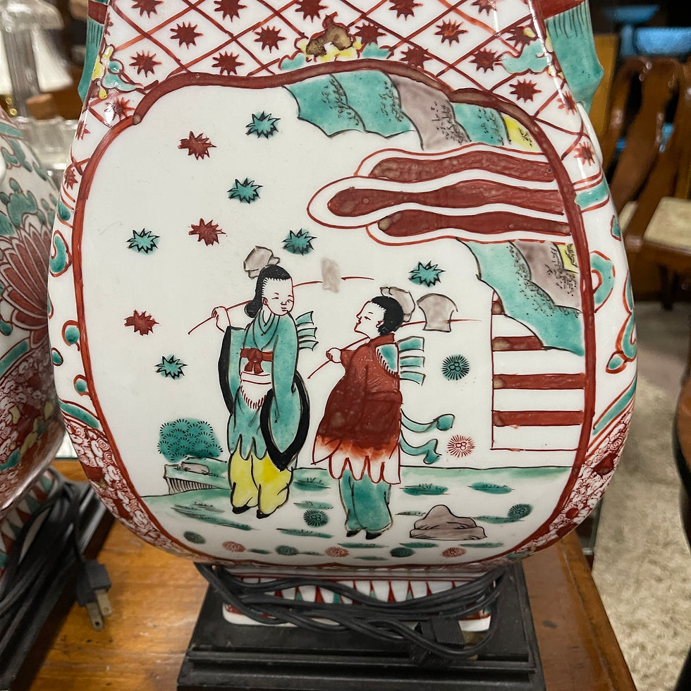 Thumbnail: Pair Of Chinese Porcelain Table Lamps