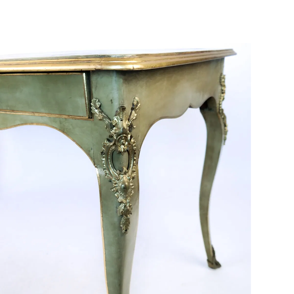 Thumbnail: Louis XV Style Decorated Bronze Mounted Bureau Plat