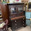 Thumbnail: 19th C American Empire Secretary Bookcase-Mercury Glass Pulls