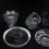 Thumbnail: Group of 7 Glass & Crystal Serving Items
