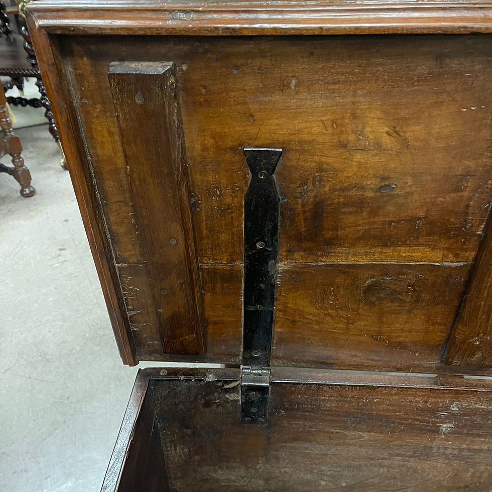 Thumbnail: Carved and Brass Bound Trunk