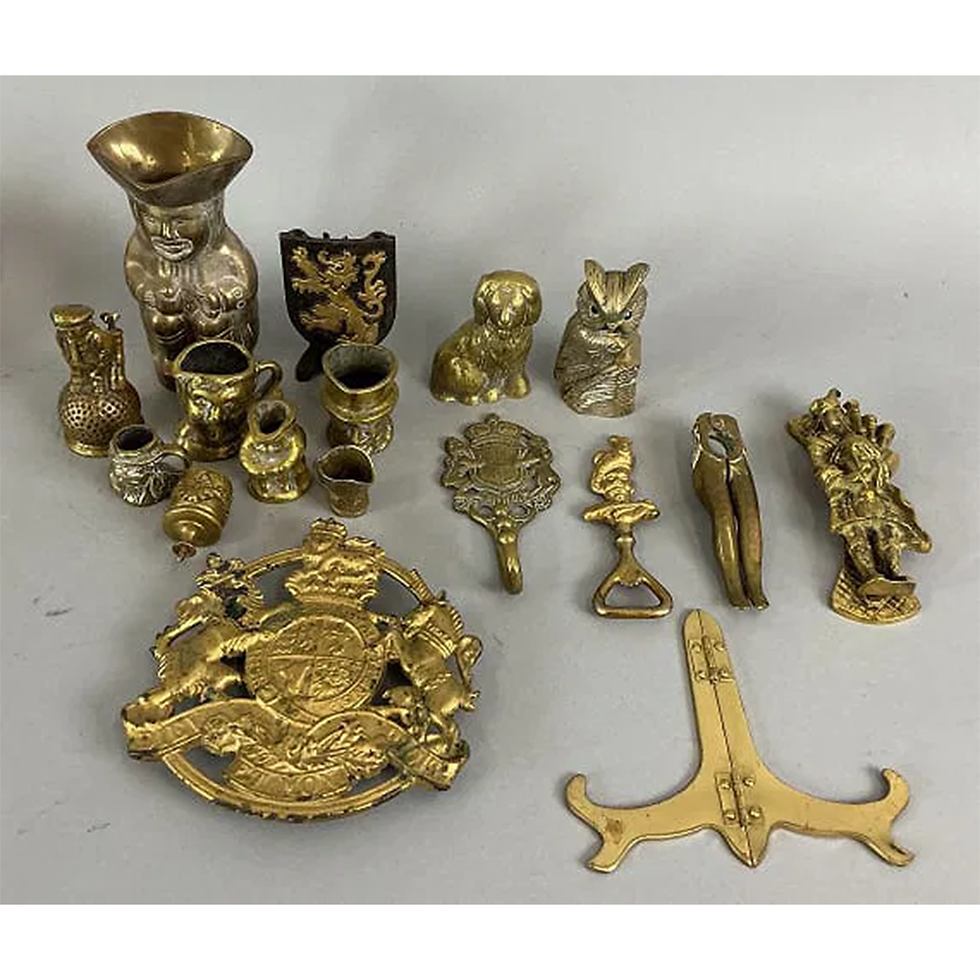 Thumbnail: Large Grouping of Brass Articles