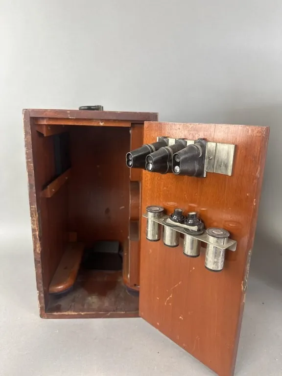 Spencer Lens Co, Buffalo NY Microscope in Box Koch Antiques