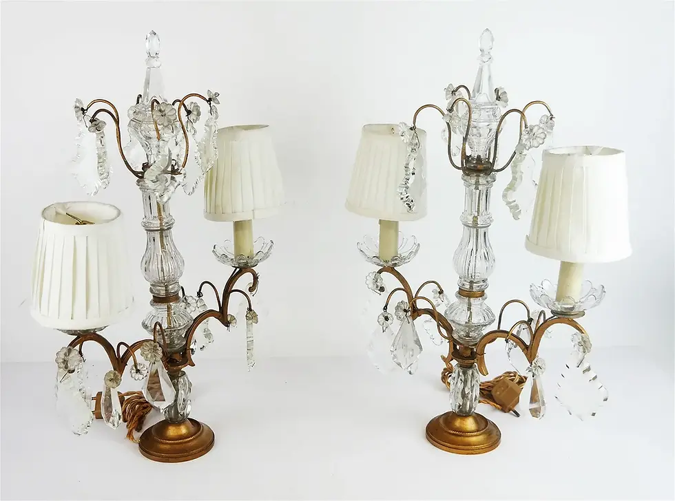 Thumbnail: Pair of Continental 2-Light Girandoles