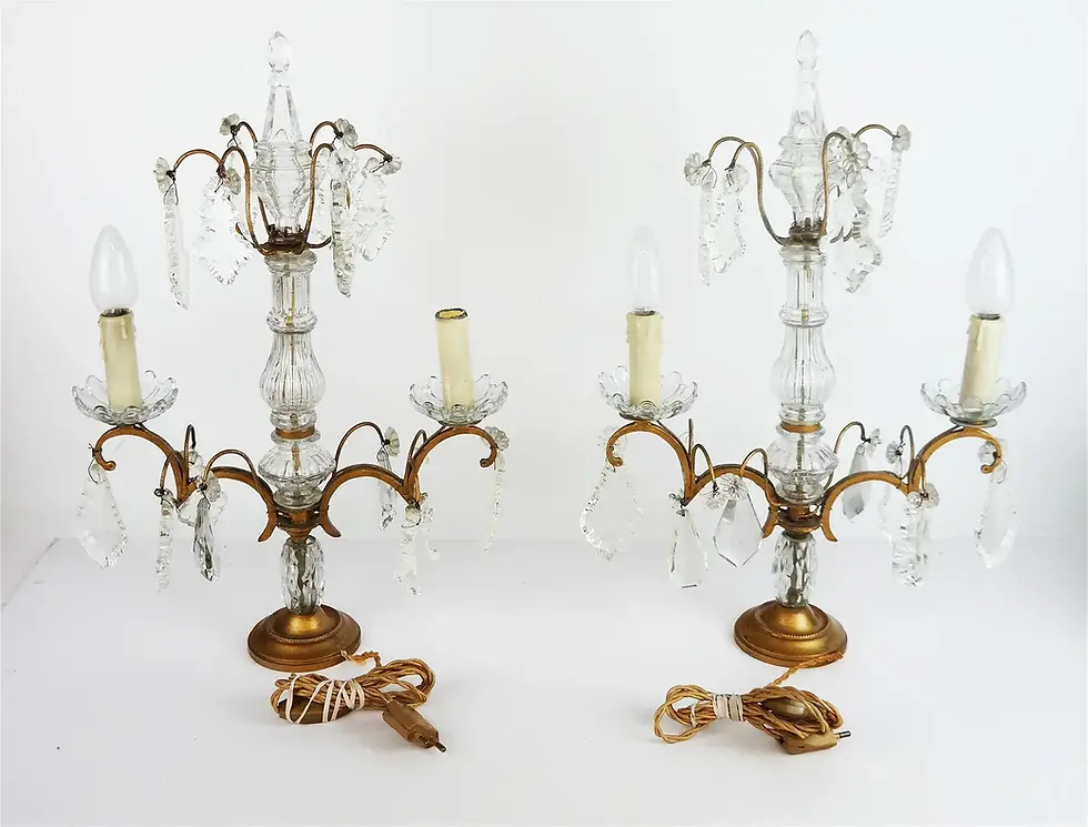 Thumbnail: Pair of Continental 2-Light Girandoles