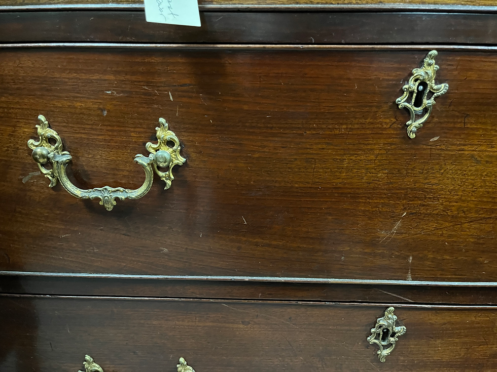 Thumbnail: 19th C English cabinet with desk drawer 40.5” W x 19” D x 69.5”