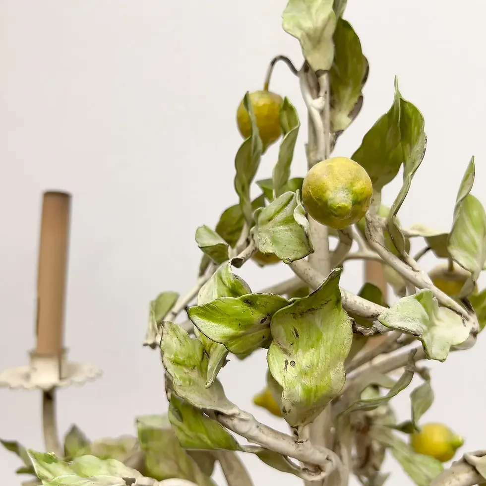 Thumbnail: An Italian Tole Chandelier with Lemons