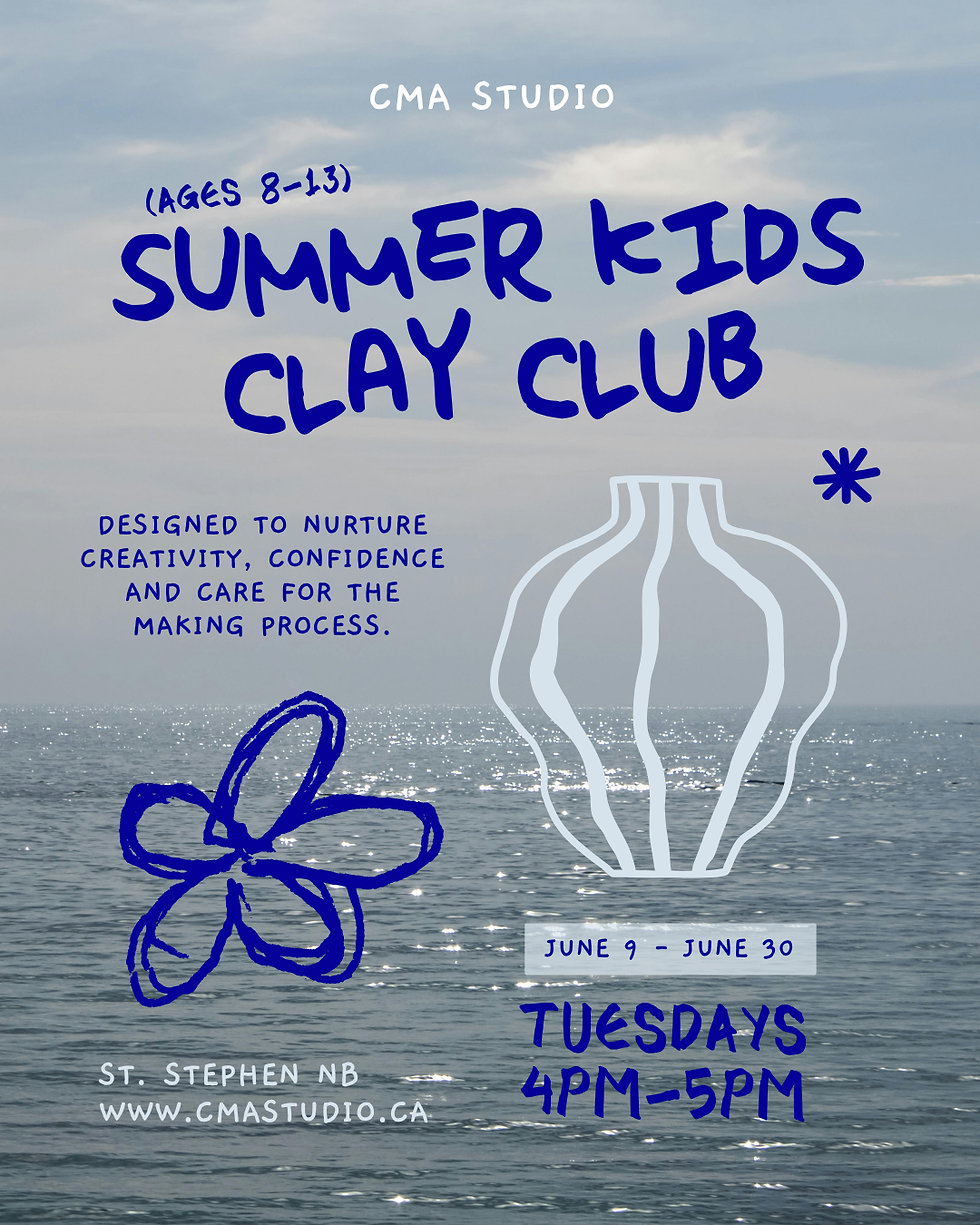 Kids Clay Club: June Sessions (Ages 8-13)
