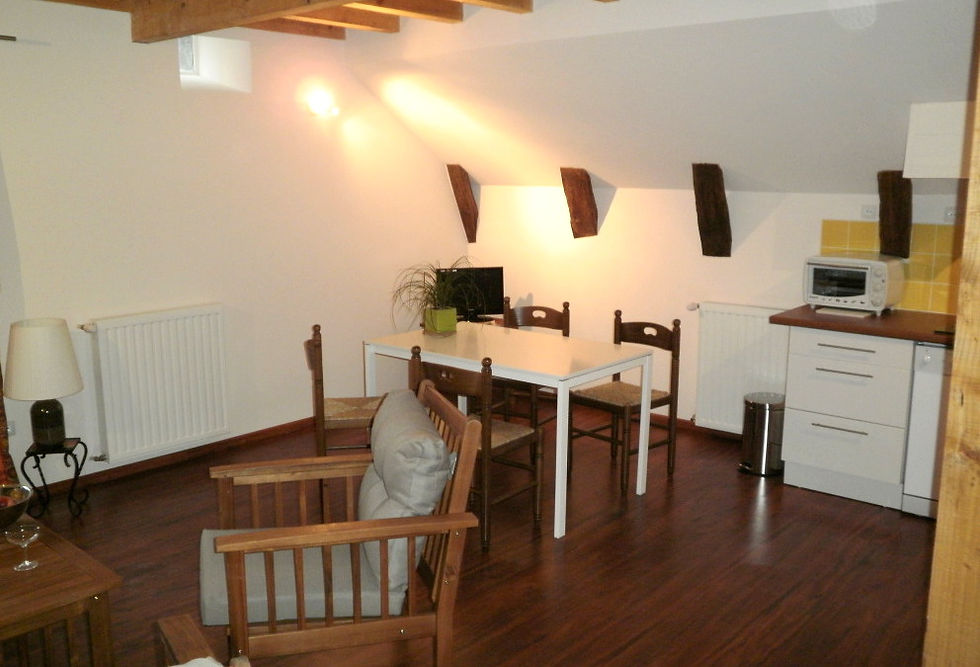 Coin repas de l'appartement Genêt