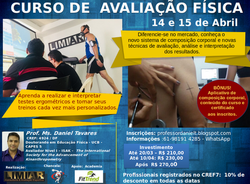 Curso de Avaliação Física | 14 e 15 de Abril