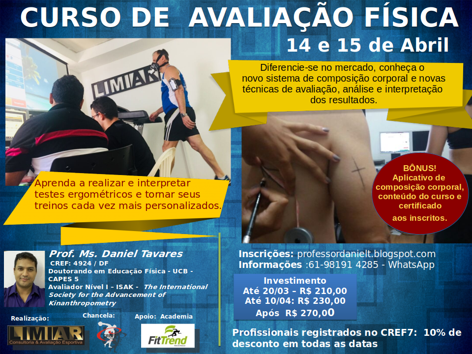 Curso de Avaliação Física Limiar