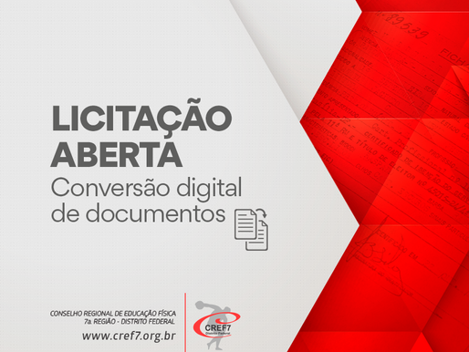 Licitação CREF7 - 001/2018