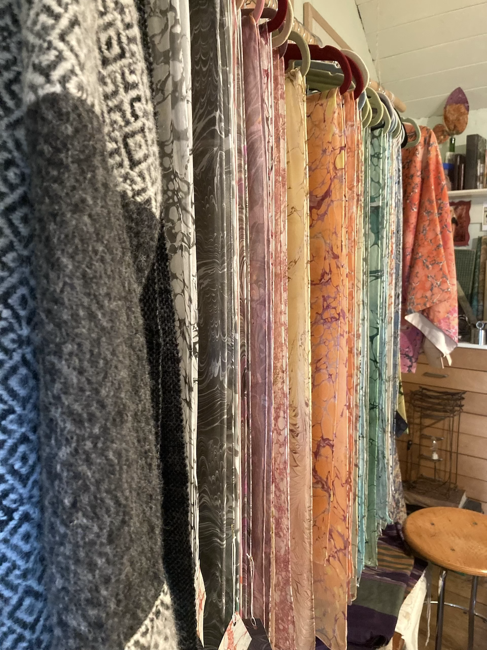 foulard in seta fatti a mano malchina trieste stampa su seta