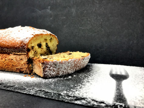 Plumcake al cocco e gocce di cioccolato